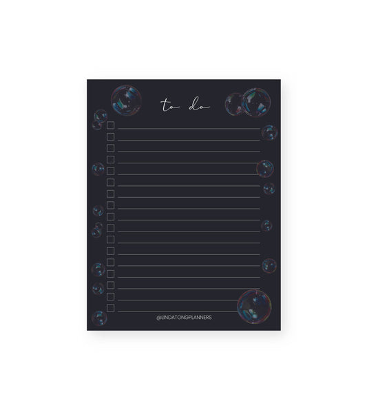 Bubbles To-Do List Notepad