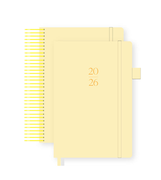 2026 Illustrated Planner Butter Yellow
