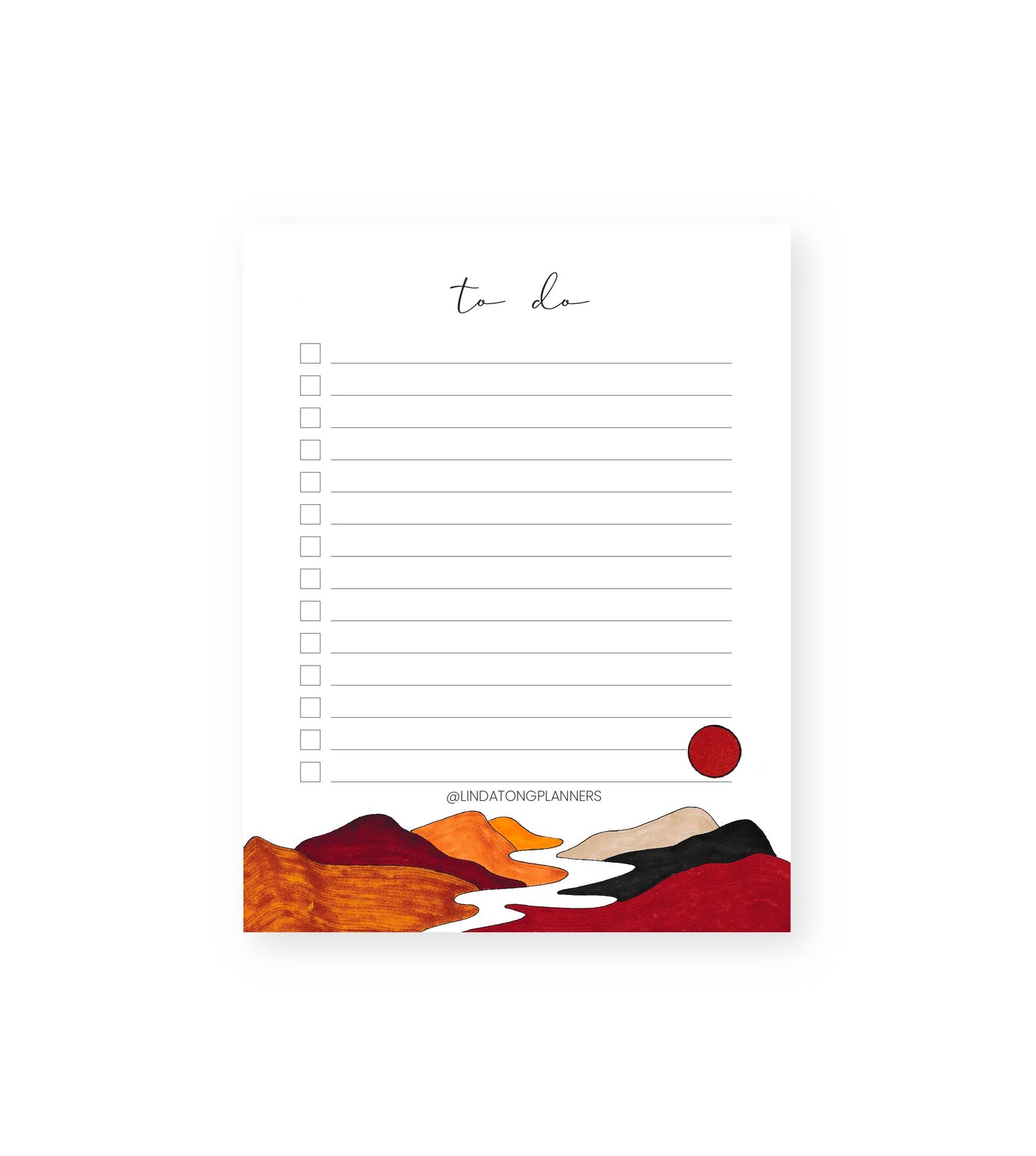 Canyon To-Do List Notepad