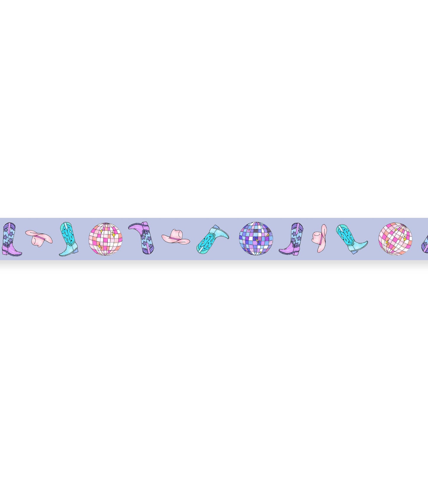 Washi Tape Disco Cowgirl