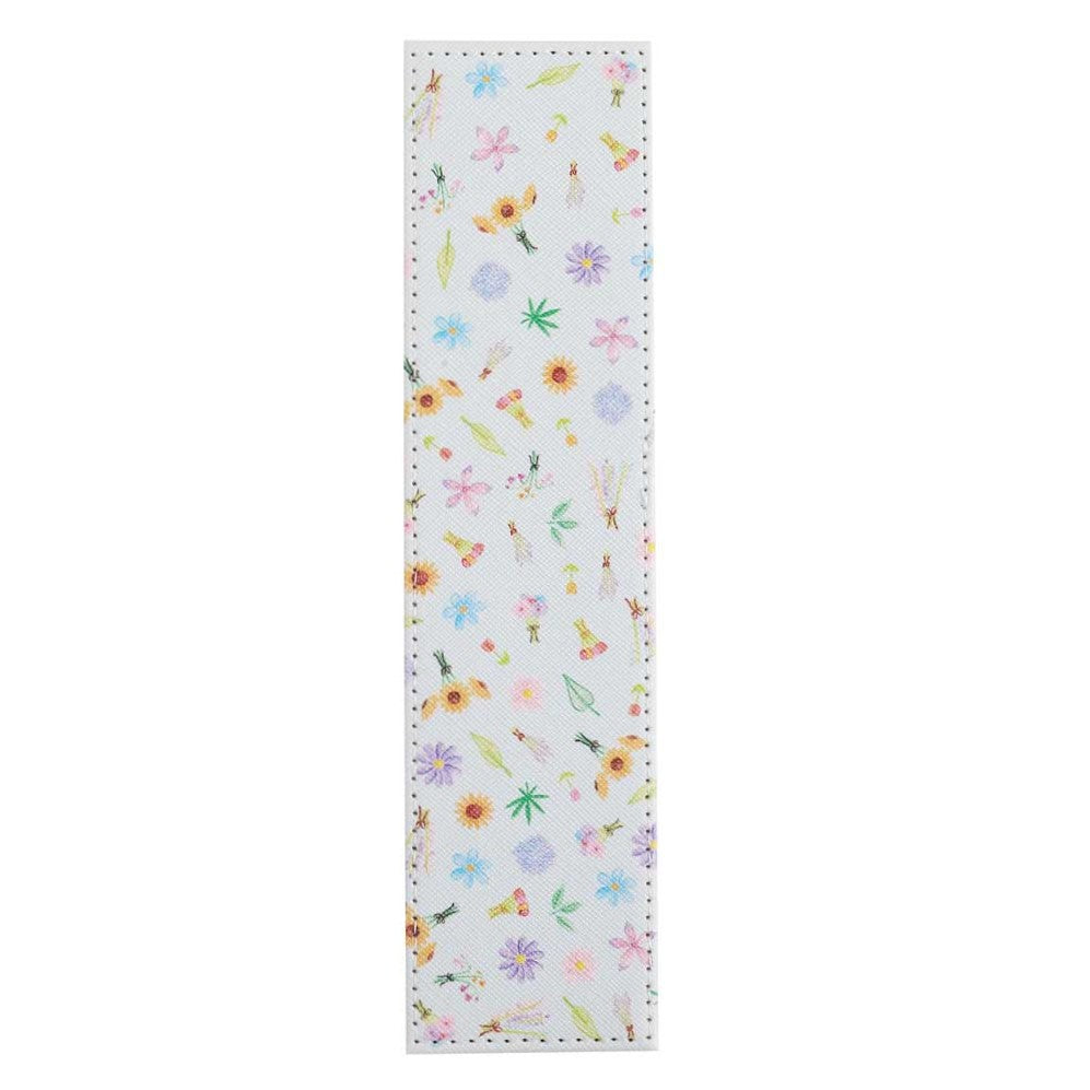 Floral patterned bookmark on a white background