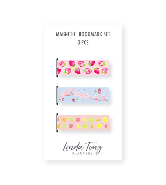 Fruits Magnetic Bookmark Set