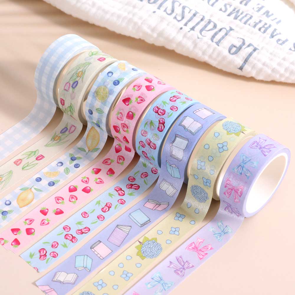 Washi Tape Lemons + Blueberries