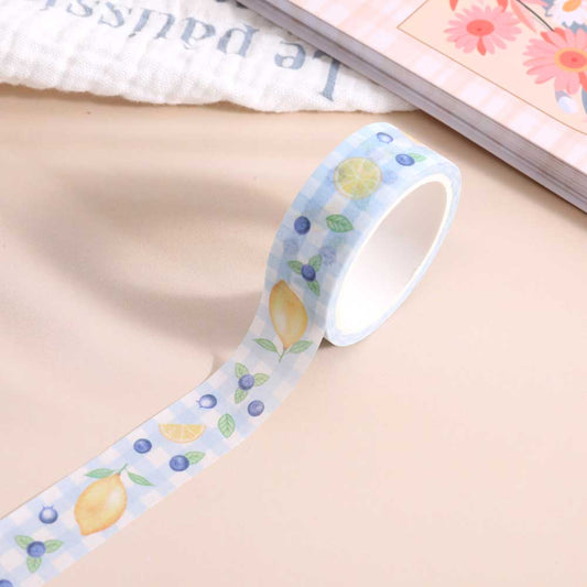 Washi Tape Lemons + Blueberries