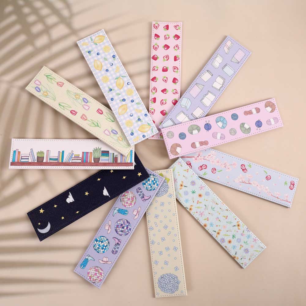 Disco Cowgirl Leather Bookmark