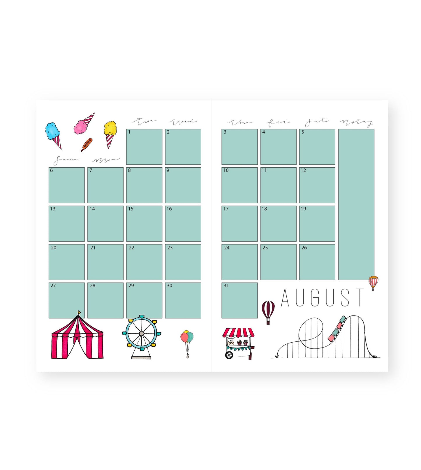 2024 Monthly Planner Signature Stripes