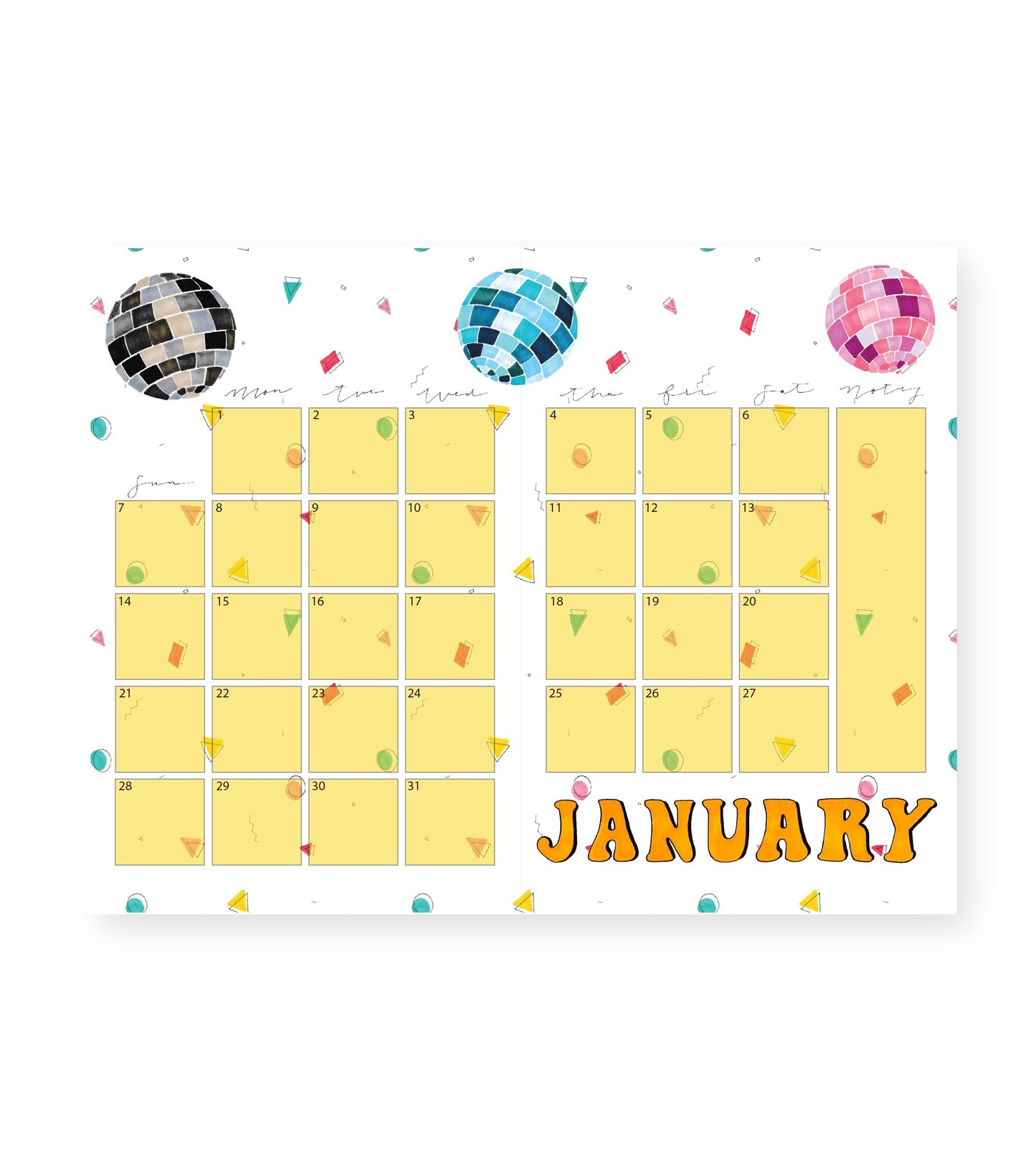 2024 Monthly Planner Gingham