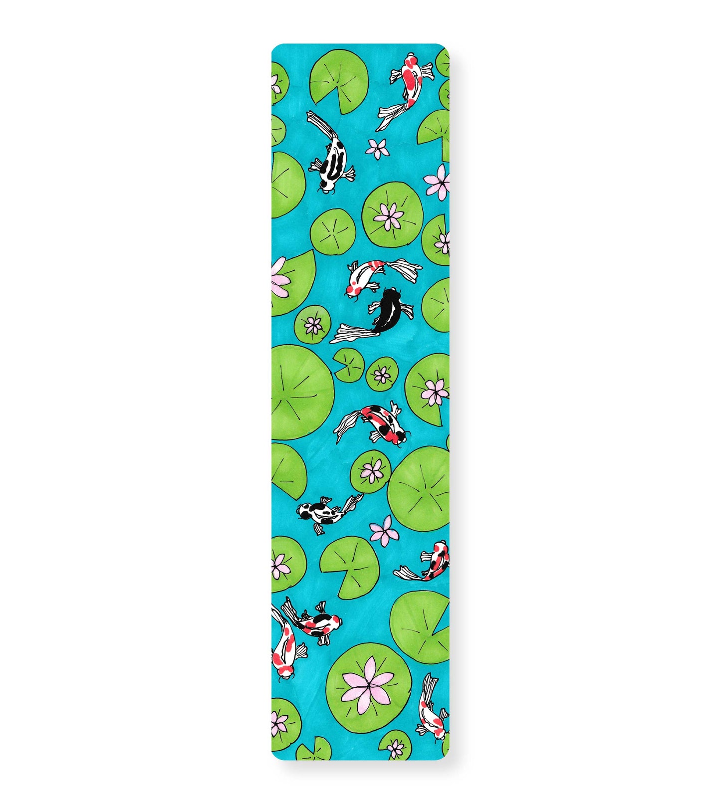 Koi Pond Metal Bookmark