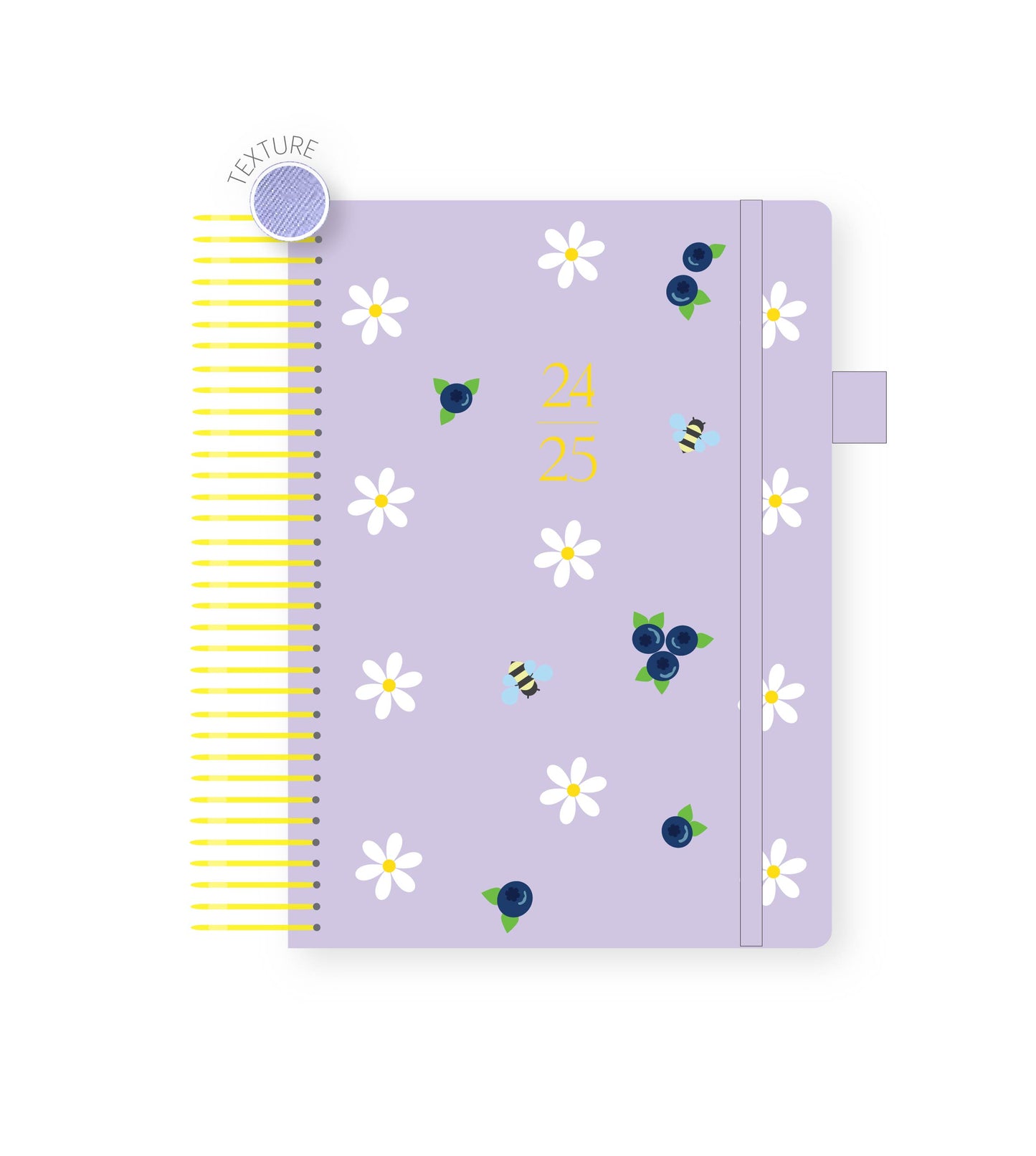 2024-25 Personalized Illustrated Planner Lilac Daisy