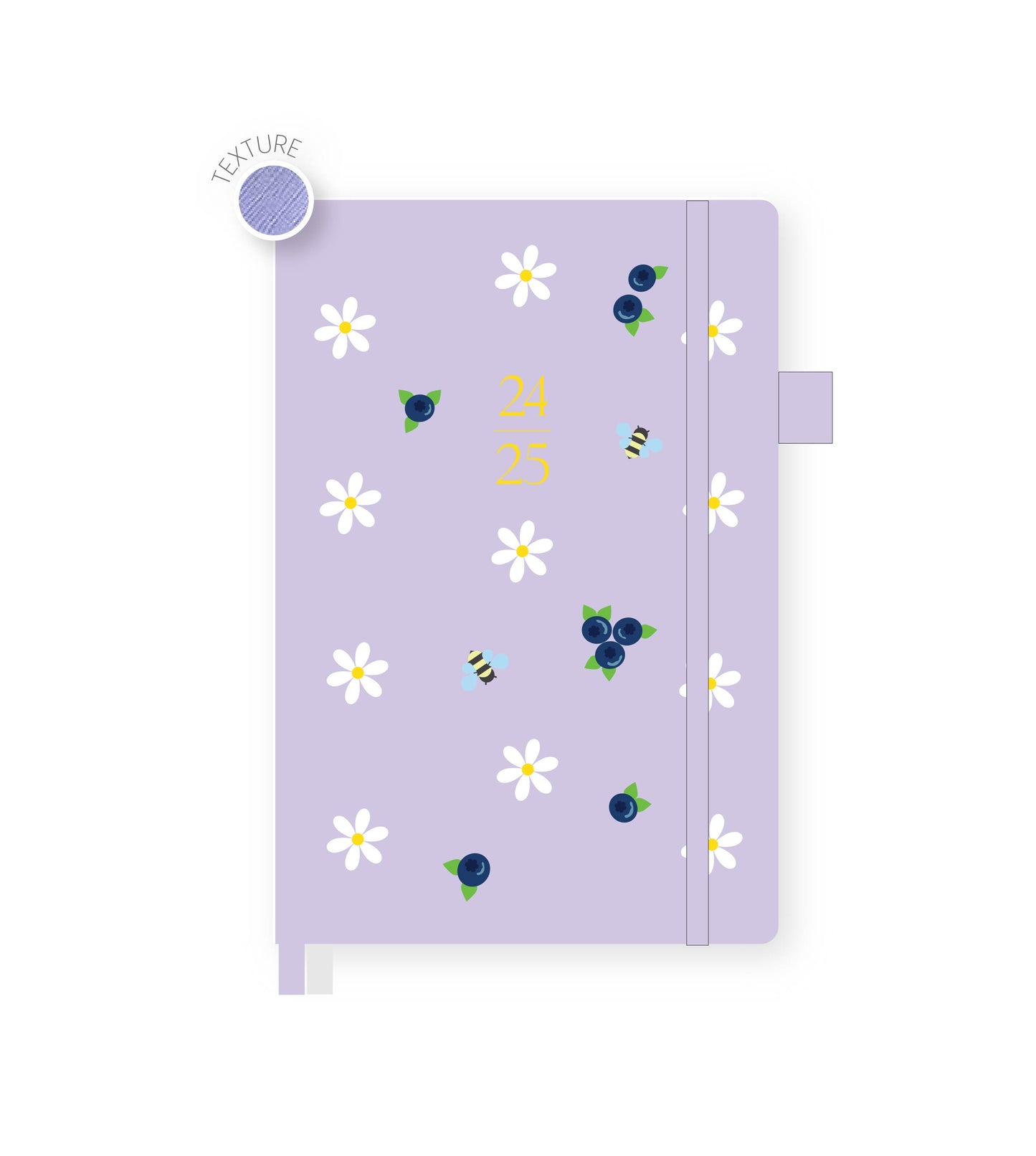 2024-25 Illustrated Planner Lilac Daisy