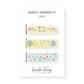 Floral Large Magnetic Bookmark Set
