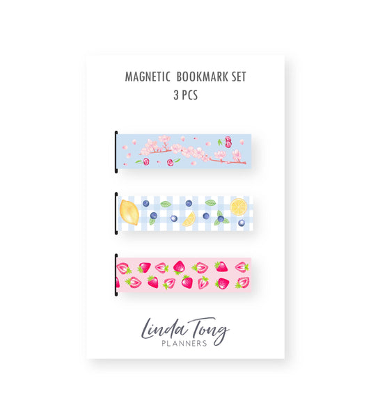 Fruits Large Magnetic Bookmark Set