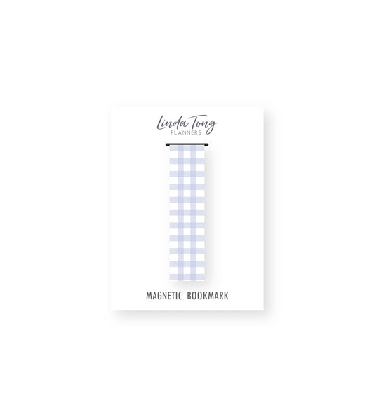 Gingham Large Magnetic Bookmark