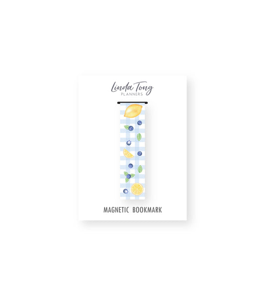 Lemons + Blueberries Large Magnetic Bookmark