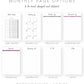 Personalized Illustrated Planner Turquoise