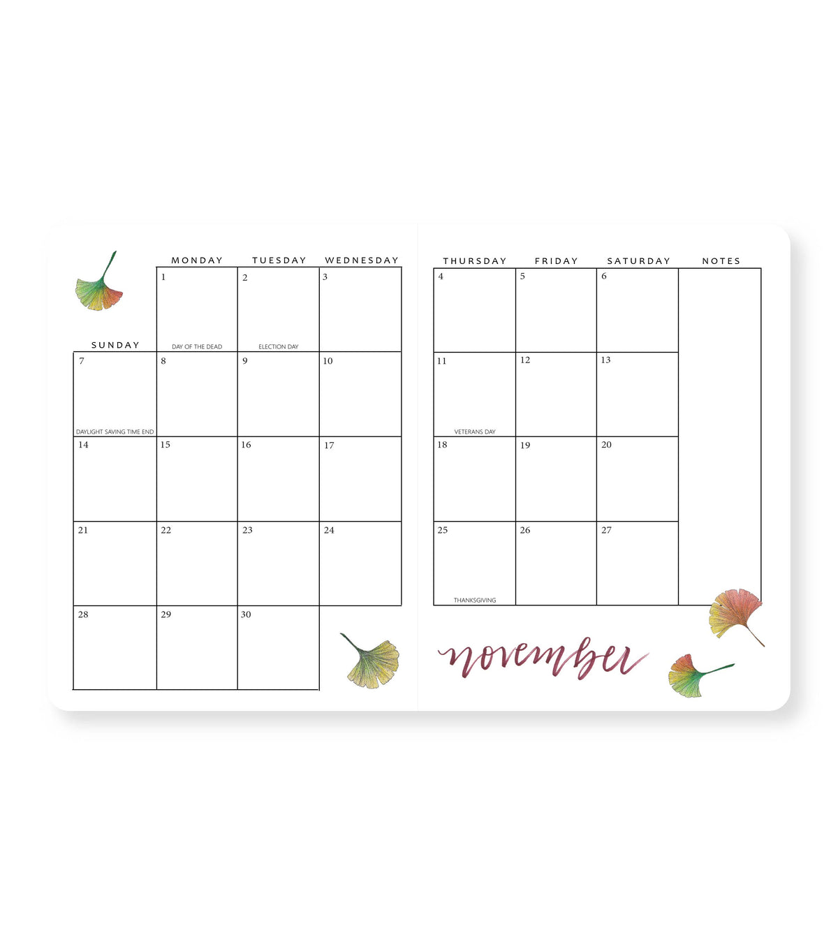 2027 Monthly Planner Hydrangeas PRE-ORDER