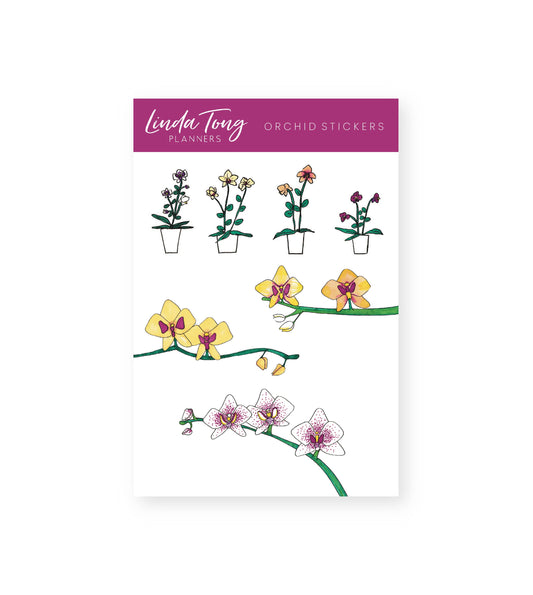 Orchids Sticker Sheet