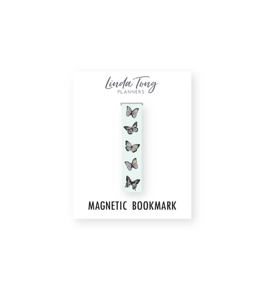 Pastel Butterflies Magnetic Bookmark