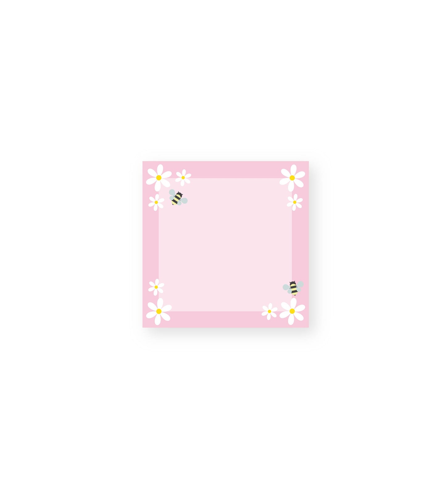 Pink Daisy Post-It Sticky Notes