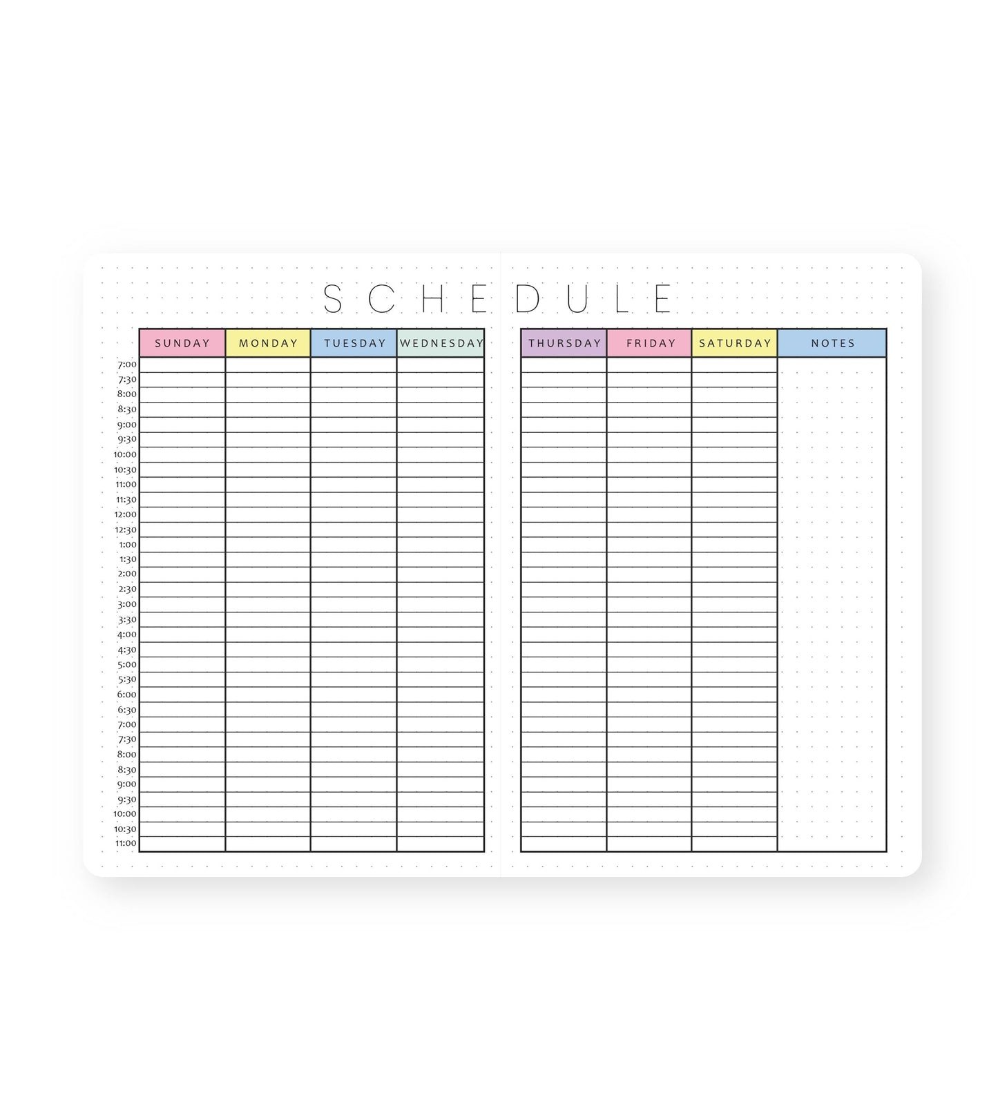 2025 Illustrated Planner Pointe Pink