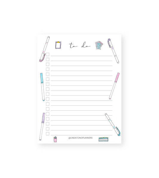 Stationery To-Do List Notepad
