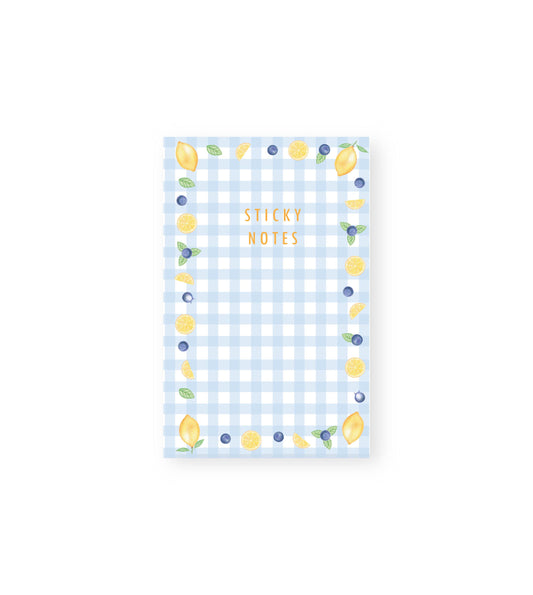 Lemons + Blueberries Sticky Note Book PRE-ORDER