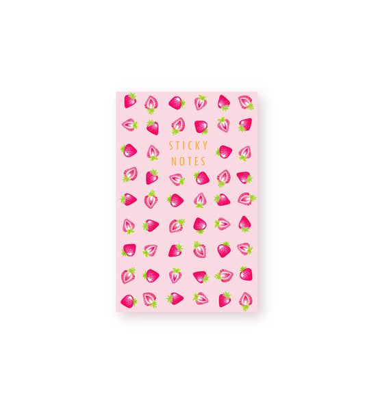 Strawberries Sticky Note Book