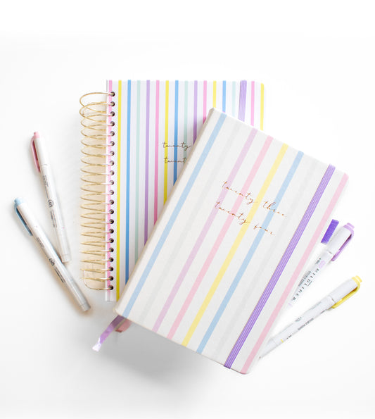 2023-24 Personalized Illustrated Planner Signature Stripes