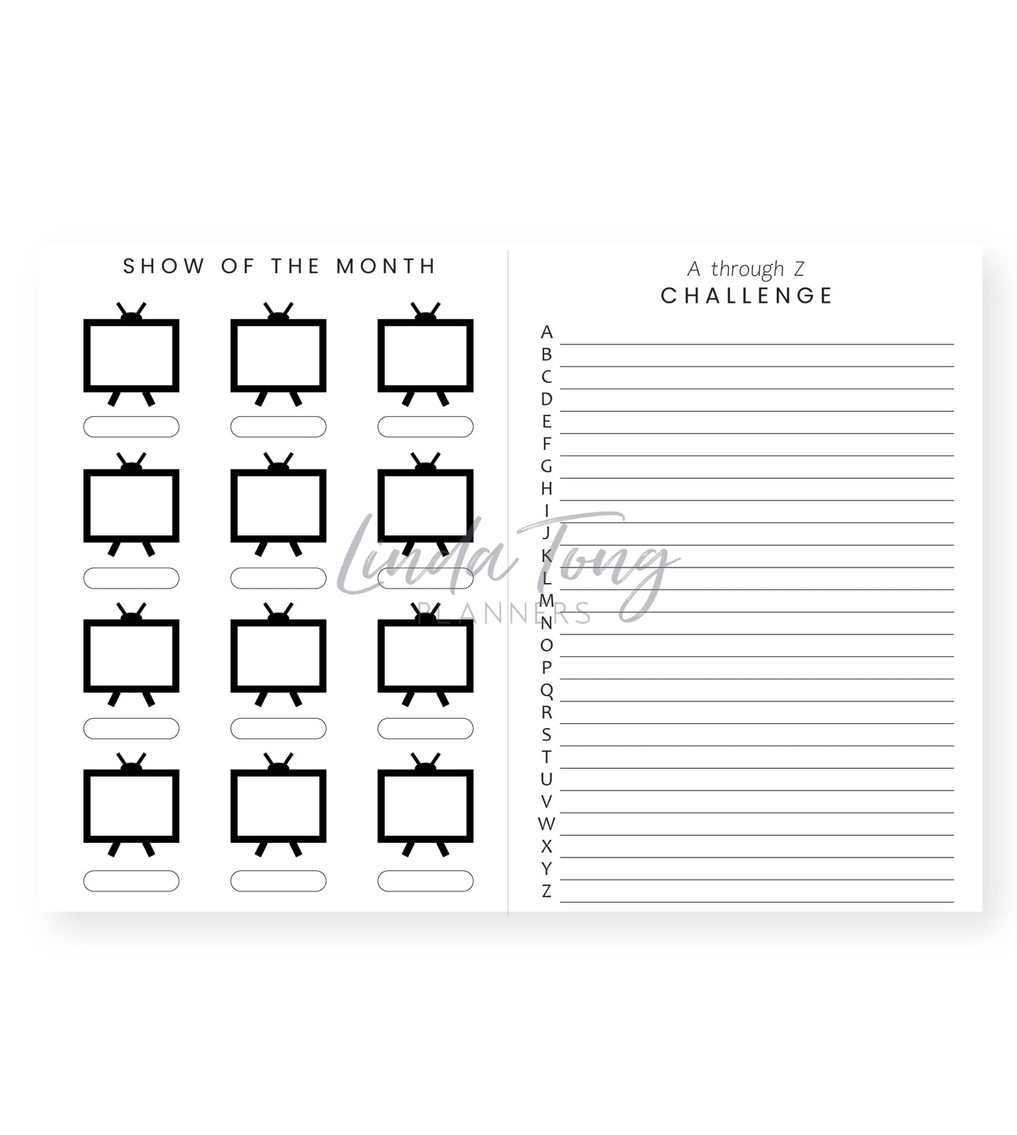 TV + Movie Journal Lilac