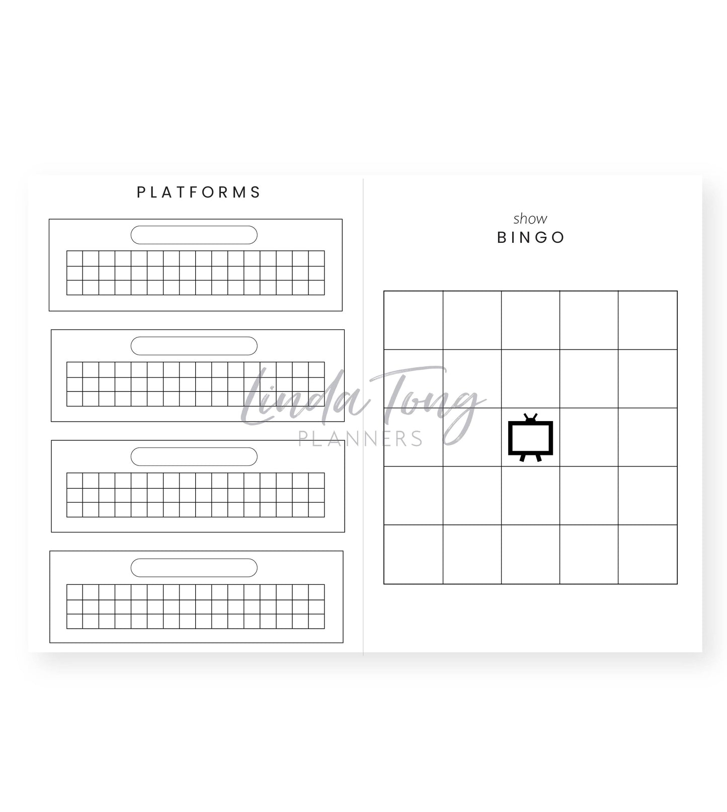 TV + Movie Journal Lilac