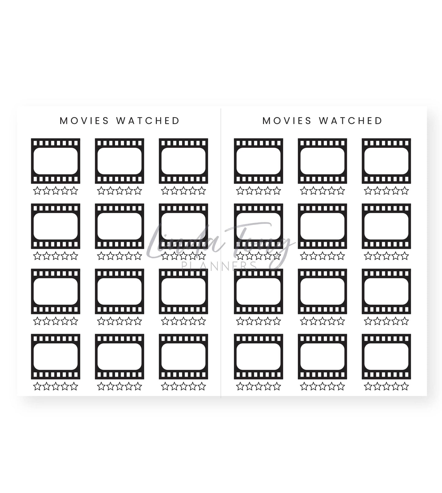 TV + Movie Journal Lilac