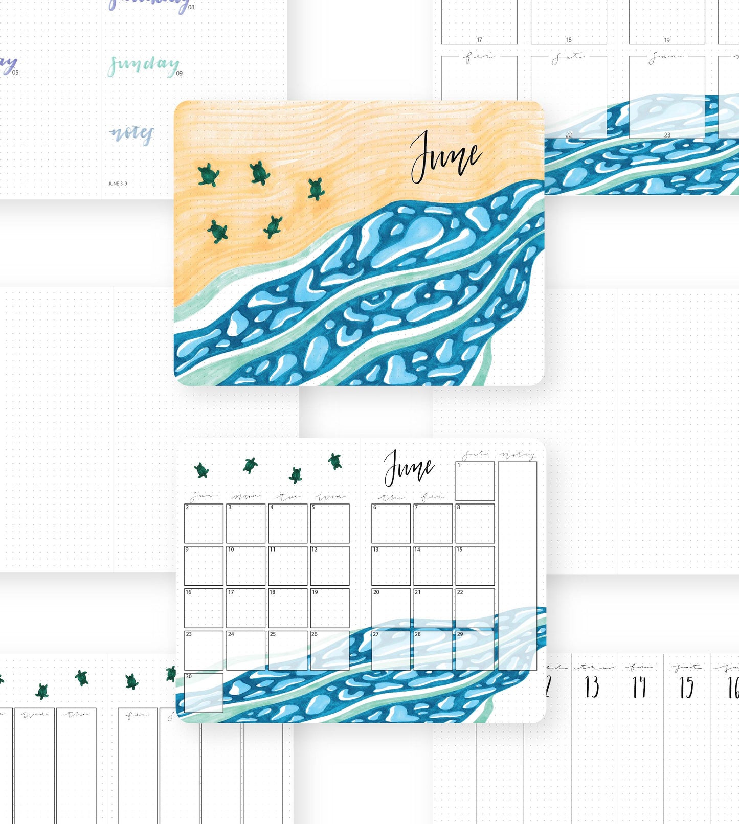 2024 Personalized Illustrated Planner Blue Dream 3.0