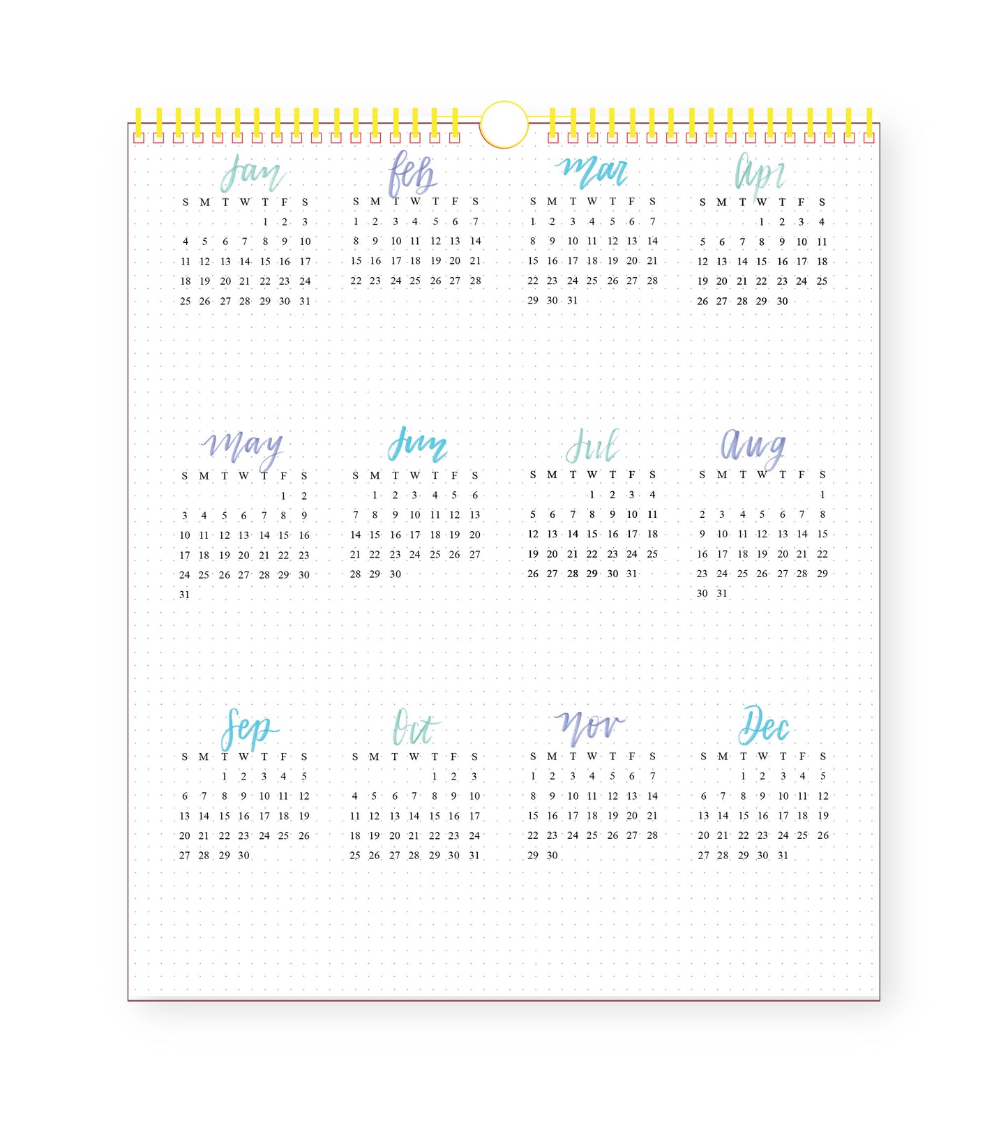 2026 Illustrated Wall Calendar