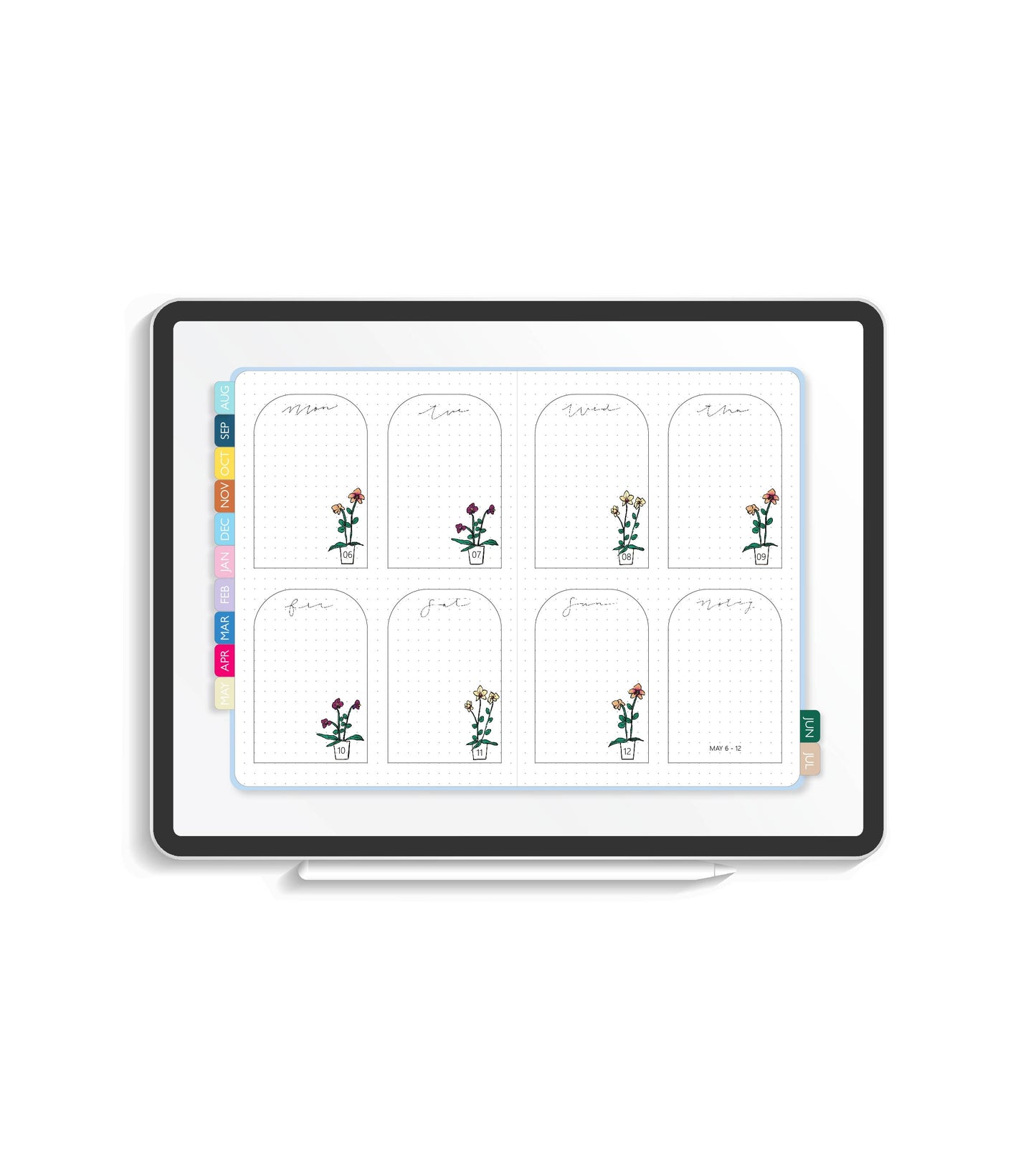 2023-24 Illustrated Digital Planner | Monthly & Weekly Volume IV