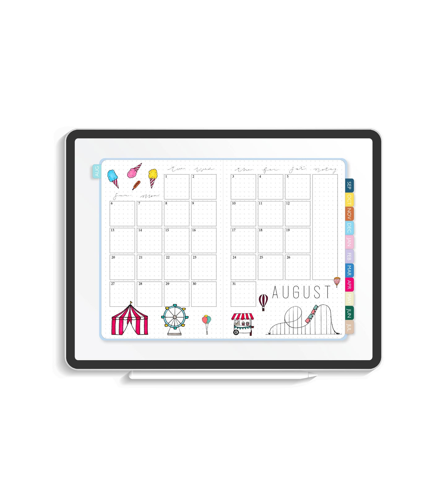 2023-24 Illustrated Digital Planner | Monthly & Weekly Volume IV