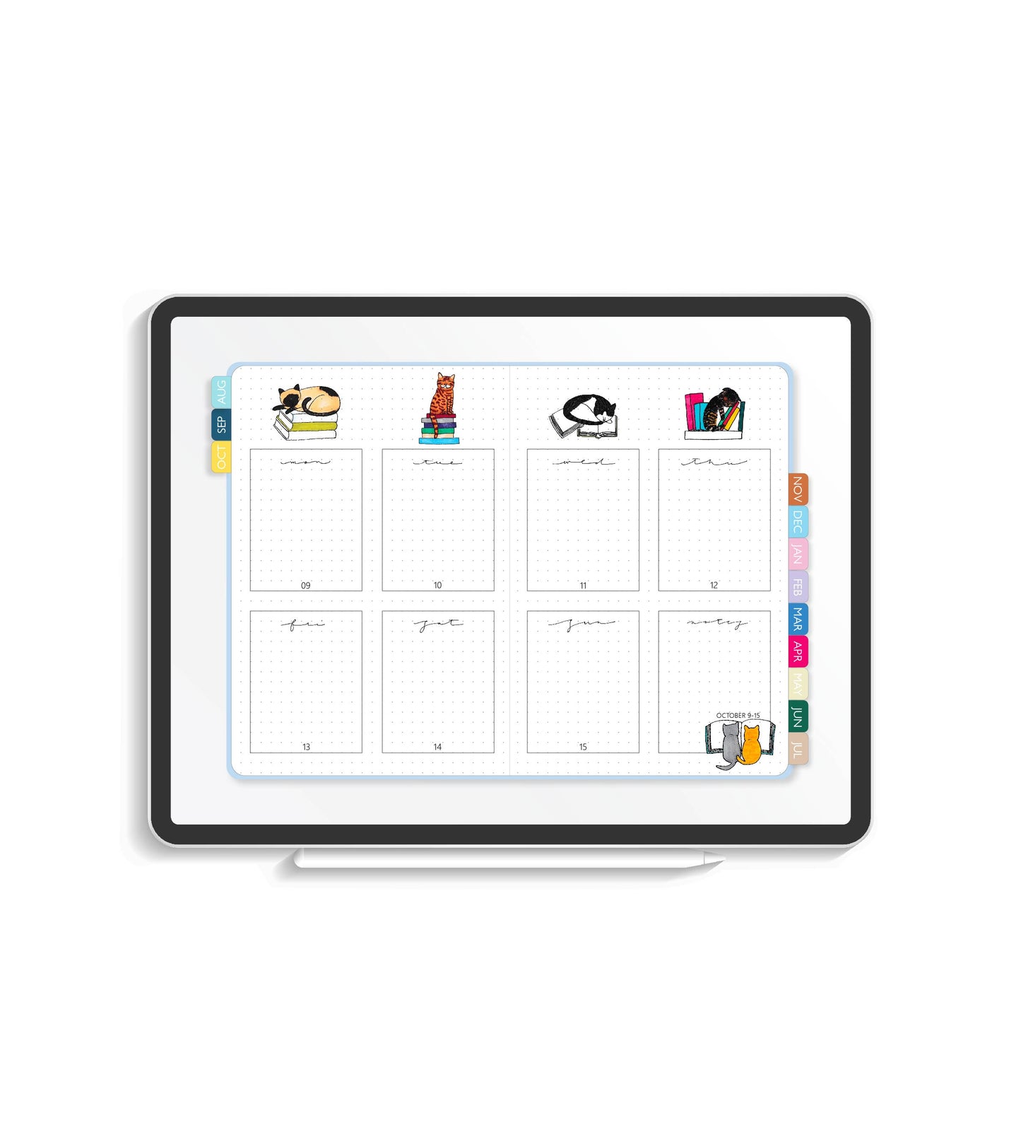 2023-24 Illustrated Digital Planner | Monthly & Weekly Volume IV