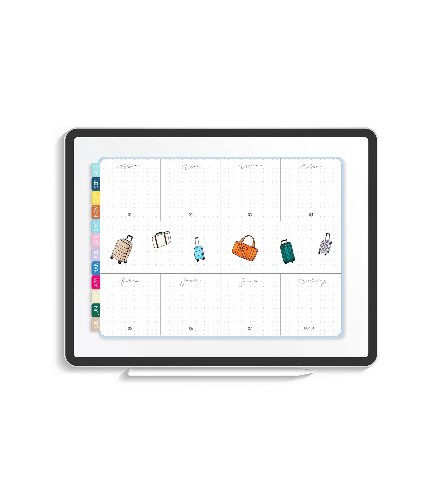 2023-24 Illustrated Digital Planner | Monthly & Weekly Volume IV