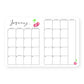 2026 Monthly Planner Strawberries