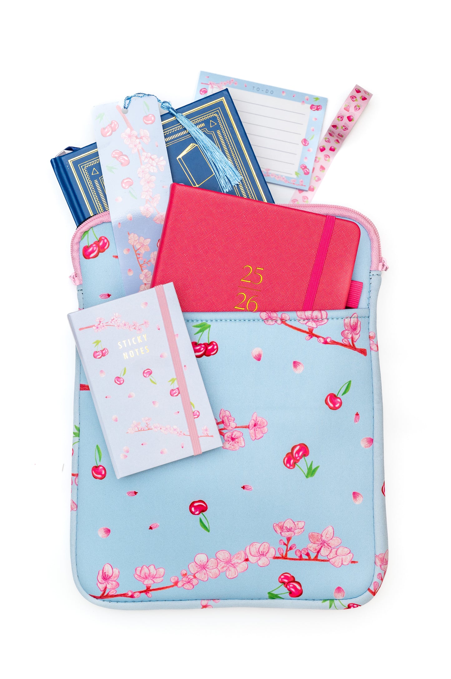 Book & Accessory Sleeve Cherry Blossoms