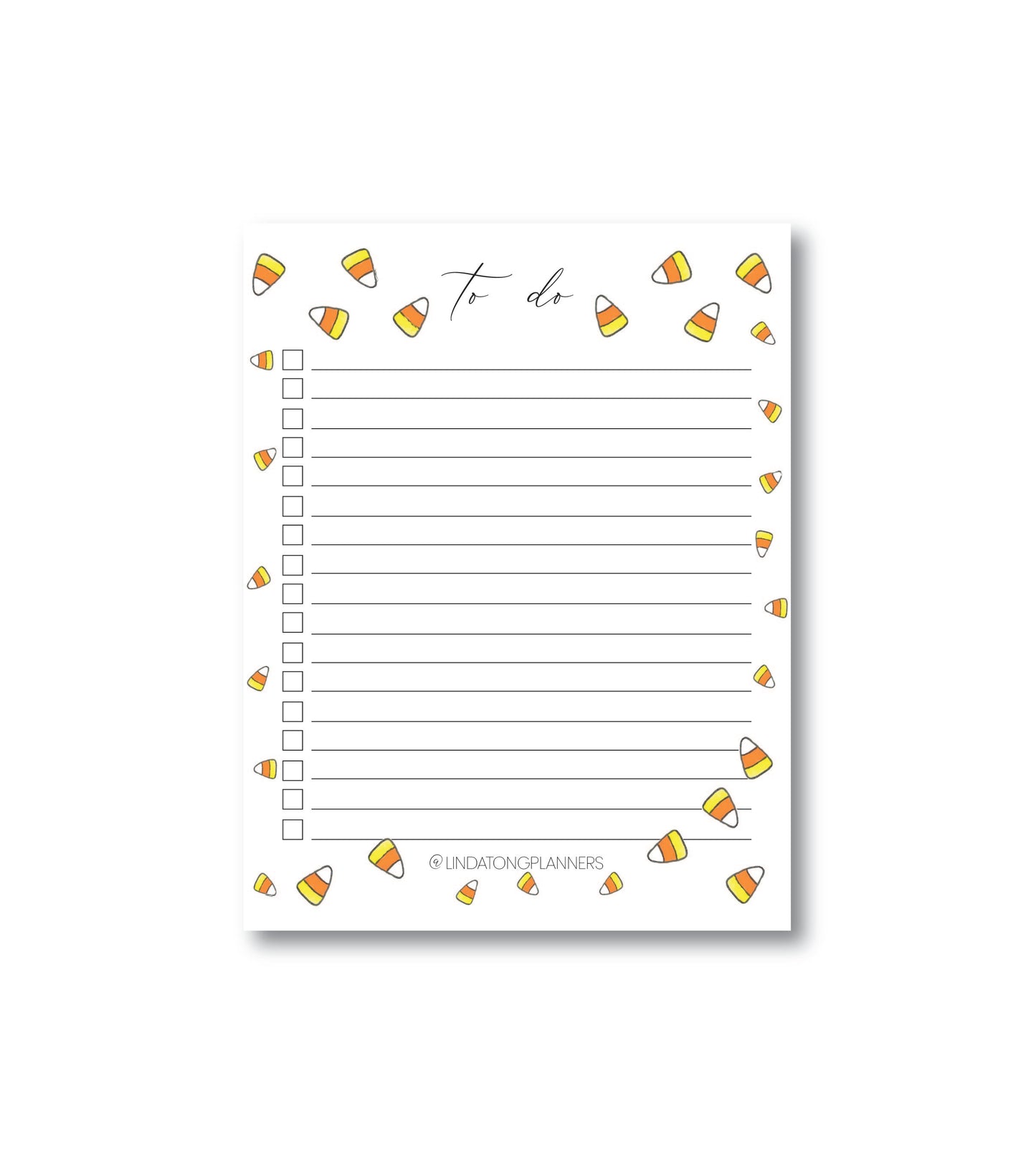 Candy Corn To-Do List Notepad