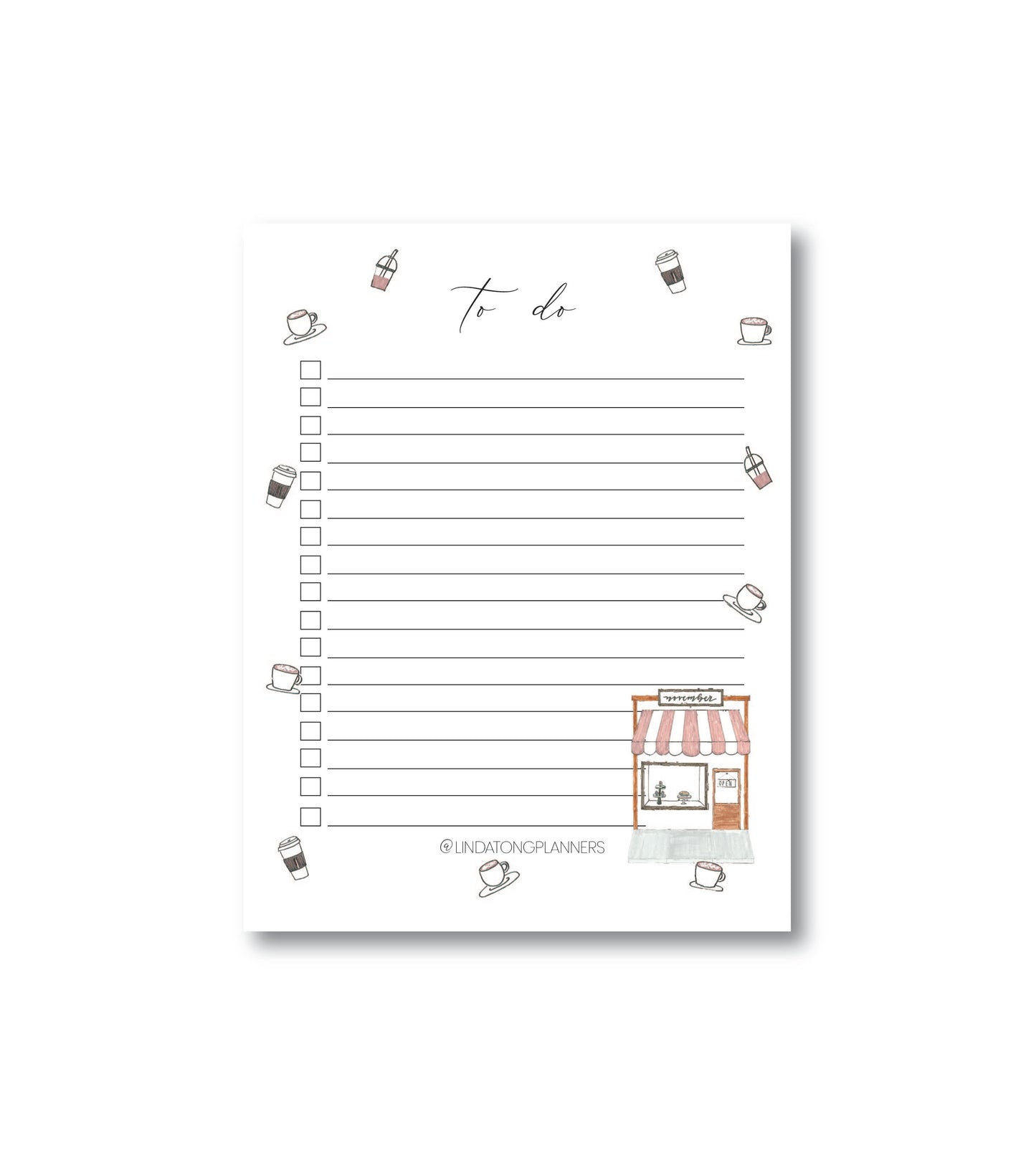 Coffee To-Do List Notepad