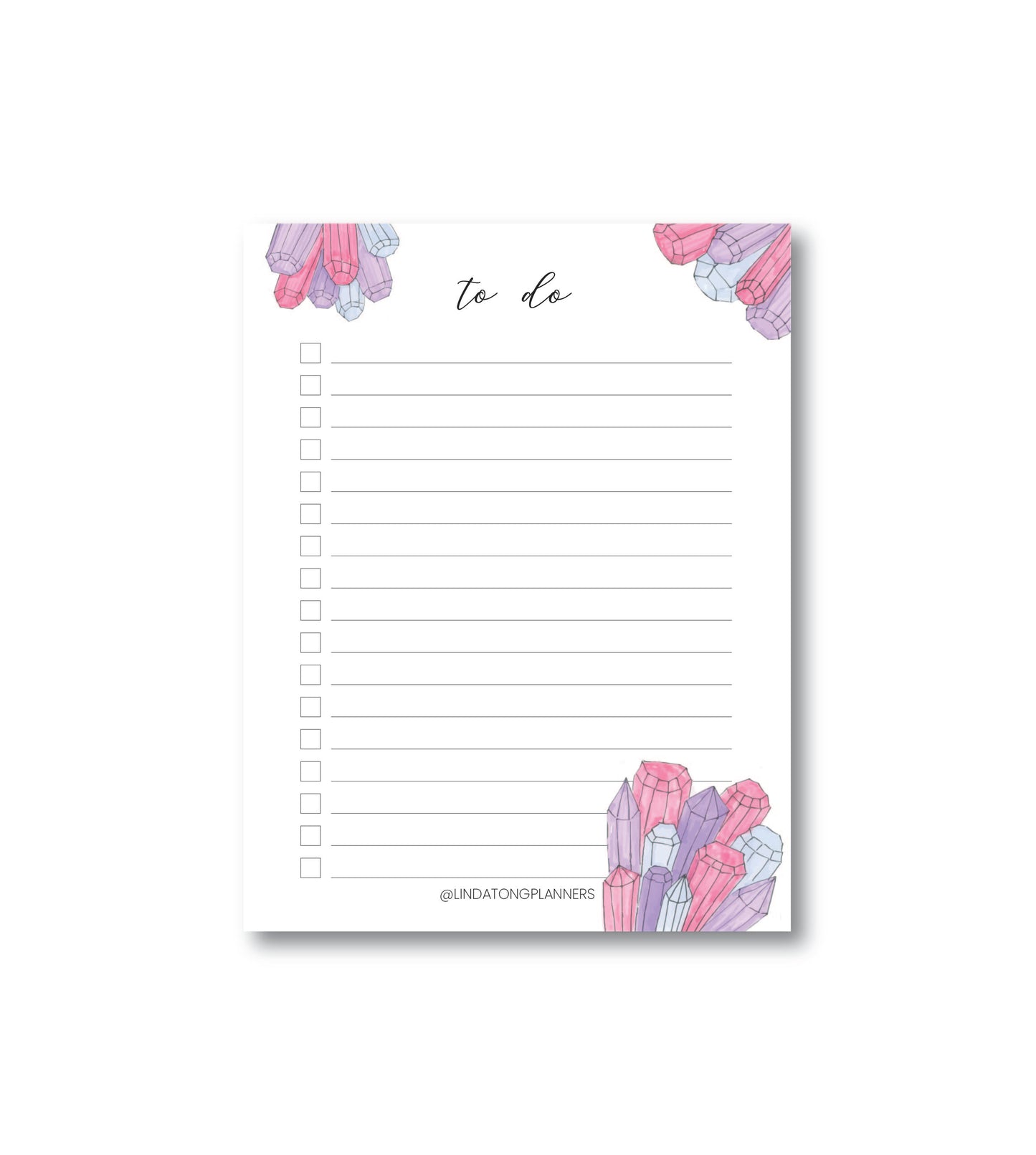 Crystals To-Do List Notepad