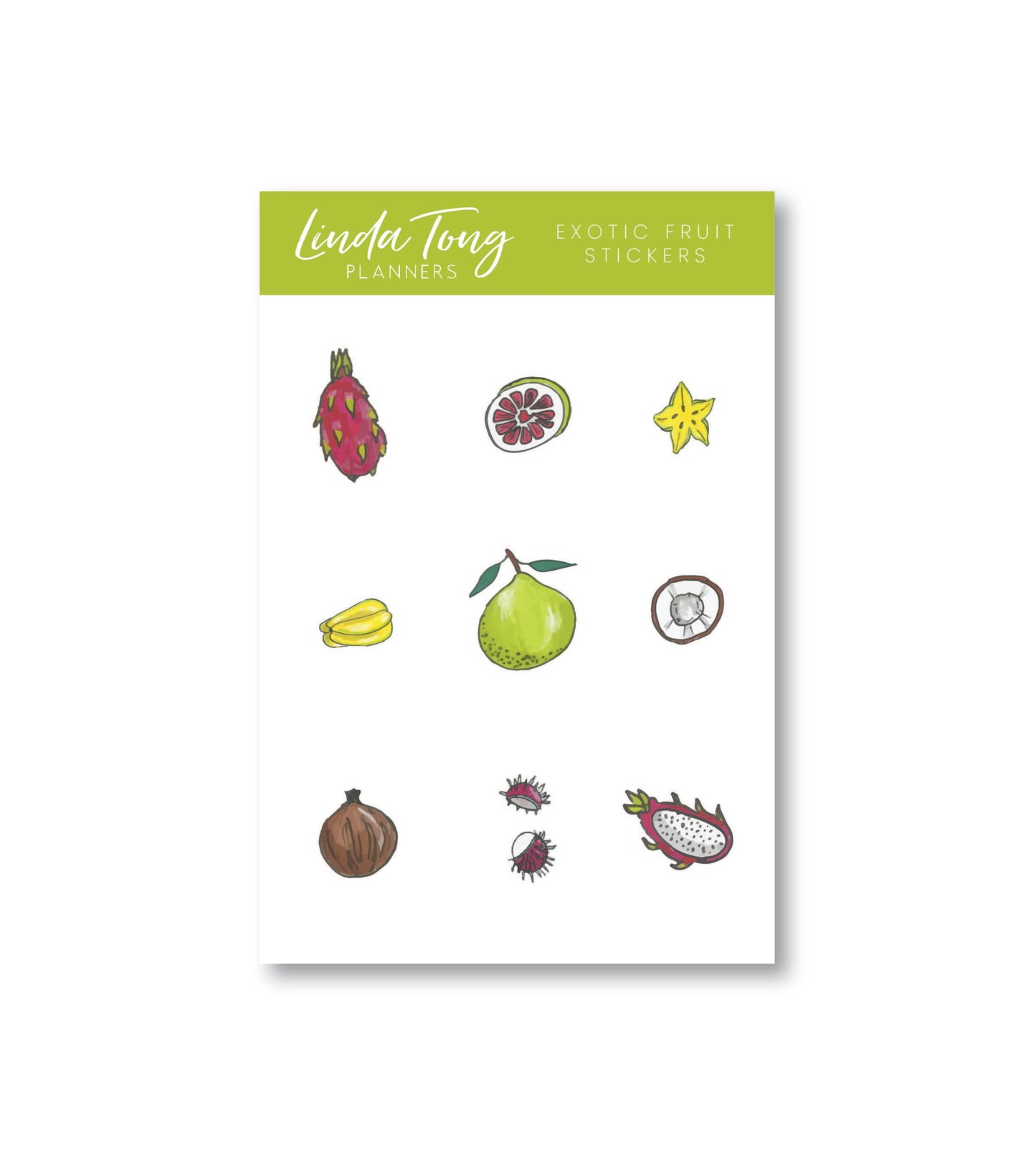 Exotic Fruit Sticker Sheet