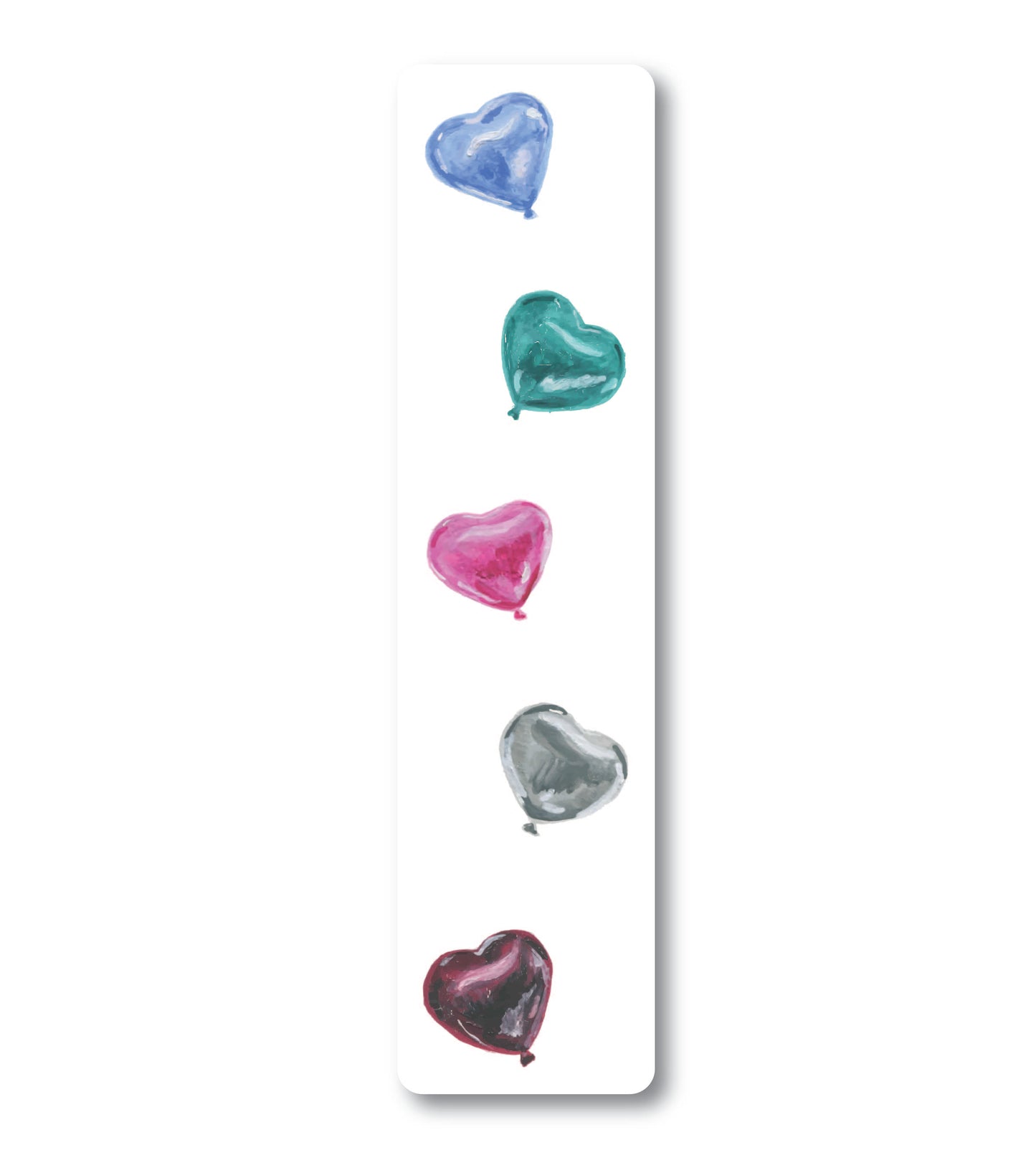 Foil Hearts Bookmark