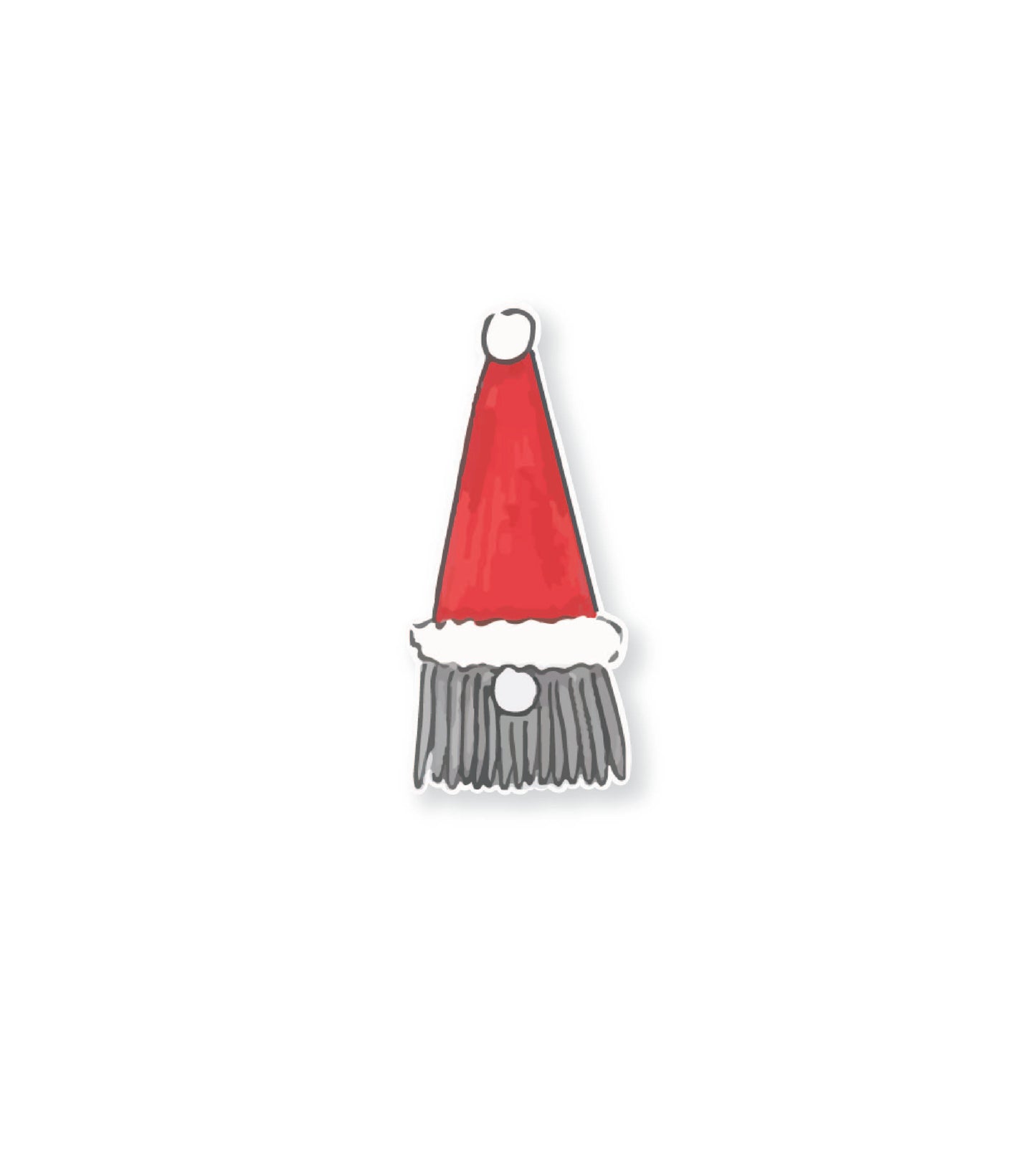 Santa Gnome Sticker
