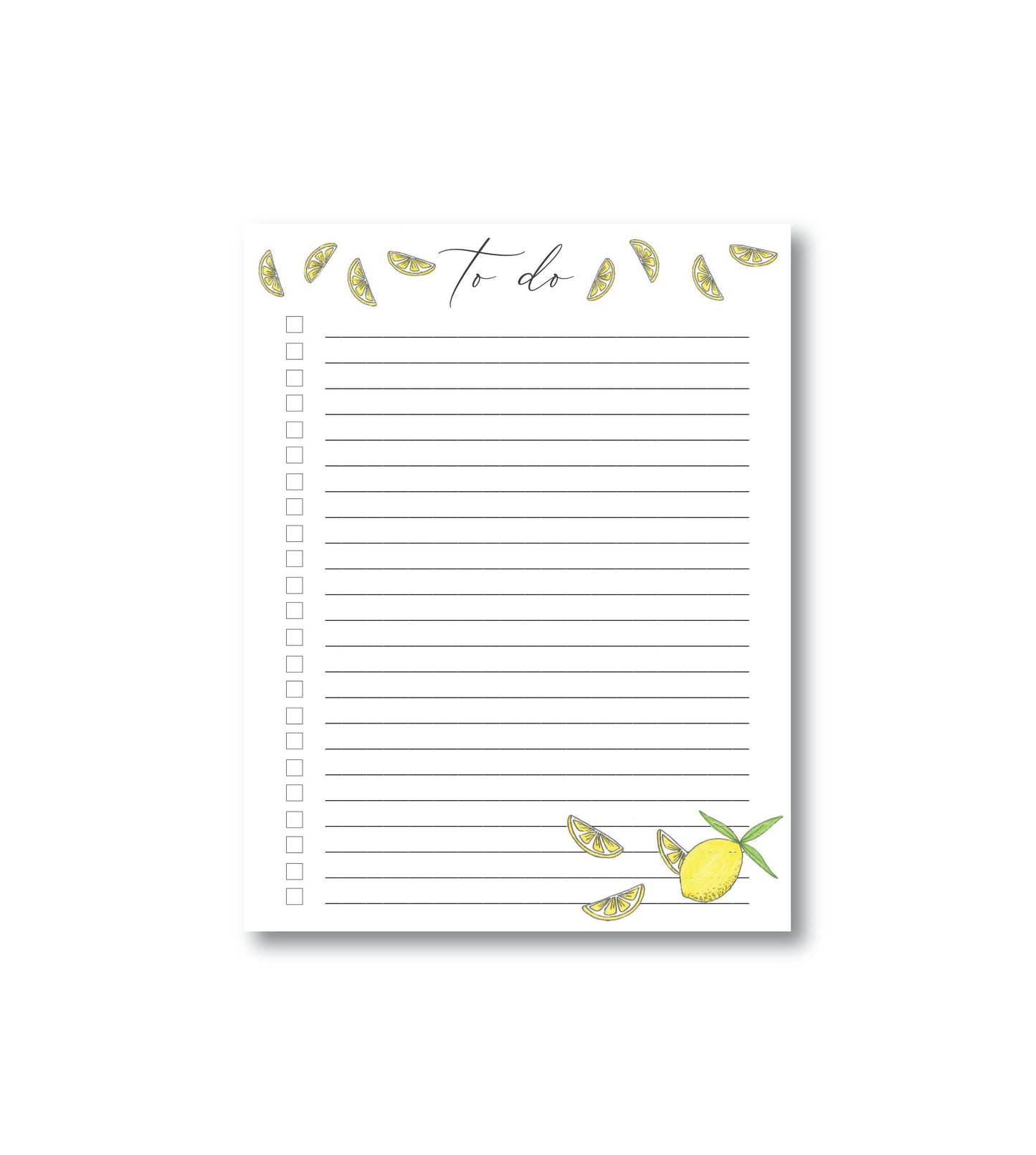 Lemons To-Do List Notepad