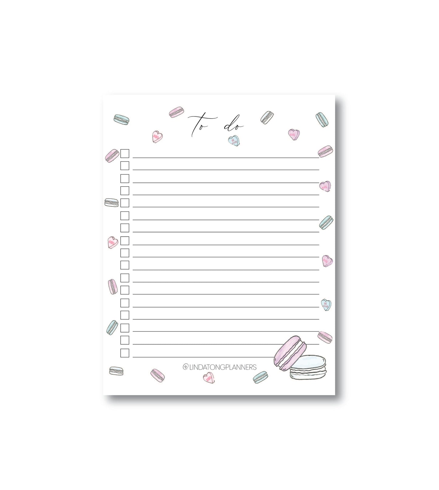 Macarons To-Do List Notepad