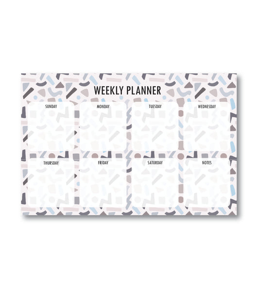 Geometric Weekly Planner Notepad
