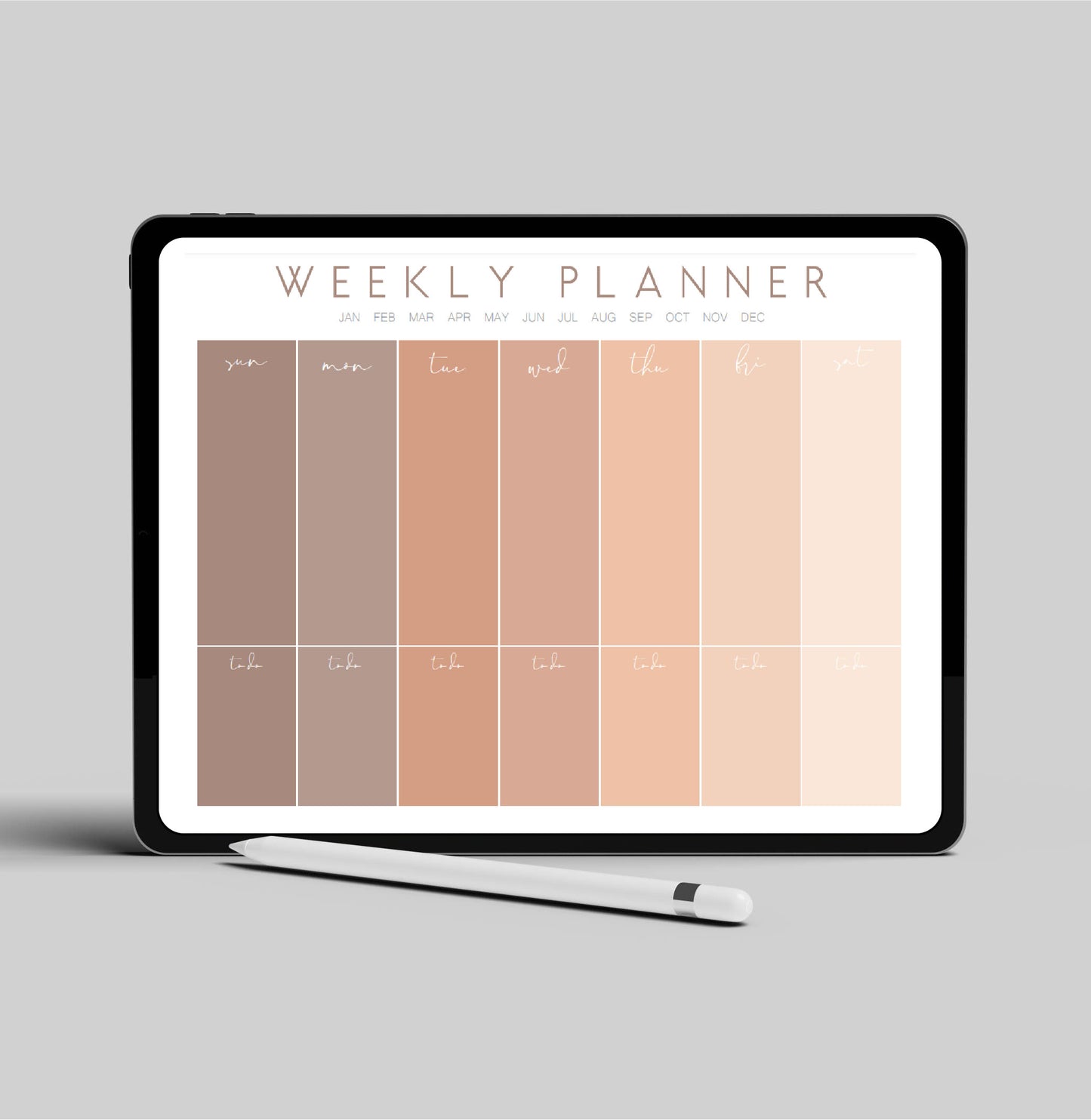 Digital/Printable Nude Palette Weekly Planner