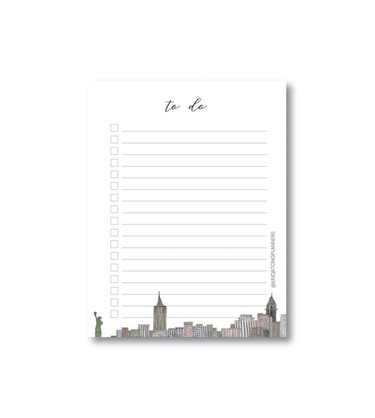 New York City To-Do List Notepad